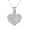 Diamond 1 Ct.tw Heart Pendant in 10K White Gold
