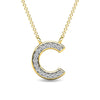 Diamond 1/20 Ct.Tw. Letter C Pendant in 10K Yellow Gold - 63519Y