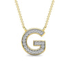 Diamond 1/20 Ct.Tw. Letter G Pendant in 10K Yellow Gold - 63523Y