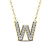 Diamond 1/20 Ct.Tw. Letter W Pendant in 10K Yellow Gold - 63539Y