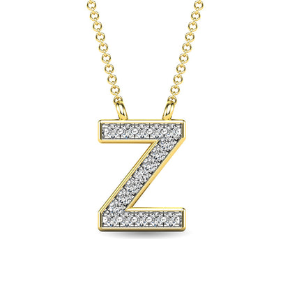 Diamond 1/20 Ct.Tw. Letter Z Pendant in 10K Yellow Gold - 63542Y