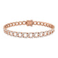 Diamond 3 1/8 Ct.Tw. Cuban Bracelets in 14K Rose Gold