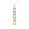 10K Yellow Gold 1/8 Ct.Tw. Diamond Cuban Link Pendant - 63677Y-P