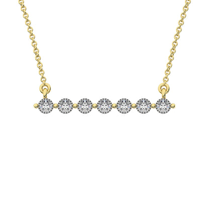 10K Yellow Gold 1/5 Ct.Tw. Diamond Fashion Necklace - 63750Y