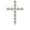 10K Yellow Gold 1/4 Ct.Tw. Diamond Cross Pendant - 63753Y