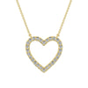 10K Yellow Gold 1/4 Ct.Tw. Diamond Heart Necklace - 63754Y