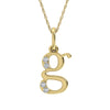 Diamond 1/20 Ct.Tw. Letter G Pendant in 10K Yellow Gold - 63863Y