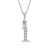 Diamond 1/20 Ct.Tw. Letter I Pendant in 10K White Gold