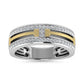 Diamond 1/2 Ct.Tw. Mens Fashion Ring in 14K Two Tone - Men's Ring