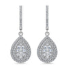 Diamond 1 Ct.Tw. Dangler Earrings in 14K White Gold