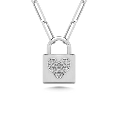 Diamond 1/10 Ct.Tw. Fashion Pendant in 925 Silver