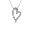 Diamond 1/6 Ct.Tw. Heart Pendant in 10K White Gold
