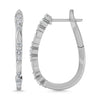 Diamond 3/8 Ct.Tw. Hoop Earrings in 10K White Gold