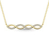 10K Yellow Gold Diamond 1/10 Ct.Tw. Fashion Necklace - 64196Y-NL