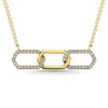 10K Yellow Gold Diamond 1/6 Ct.Tw. Fashion Necklace - 64197Y-NL