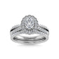 14K White Gold Diamond 1 Ct.Tw. Bridal Ring - 64240W