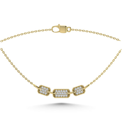 10K Yellow Gold Diamond 1/6 Ct.Tw. Fashion Necklace (18 inches) - 64972Y
