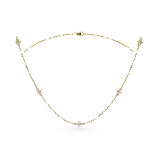 10K Yellow Gold Diamond 1/6 Ct.Tw. Fashion Necklace (18 inches) - 64978Y