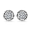 14K White Gold Diamond 1/5 Ct.Tw. Fashion Earrings