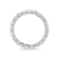 14K White Gold 2 3/8 CT Tw. Princess Shape Lab Grown Diamond Full Eternity Band - Additional Clever Gem Image 4