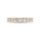 14K Rose Gold 2 1/10 CT Tw. Tw. Round Shape Lab Grown Diamond Full Eternity Band - Lab Grown Diamond Ring - Alpier Jewelers