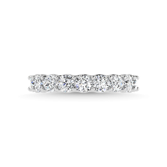 950 Platinum  1 1/6 CT Tw. Round Shape Lab Grown Diamond Full Eternity Band - Lab Grown Diamond Ring - Alpier Jewelers
