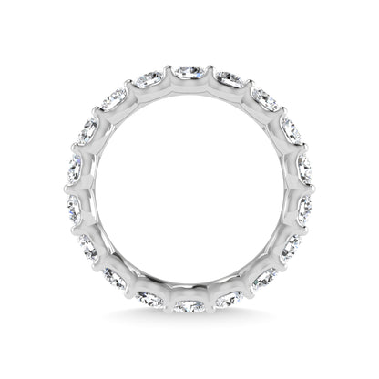 950 Platinum  1 3/4 CT Tw. Round Shape Lab Grown Diamond Full Eternity Band - Additional Clever Gem Image 5