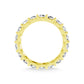 14K Yellow Gold 1 1/6 CT Tw. Round Shape Lab Grown Diamond Full Eternity Band - Additional Clever Gem Image 5