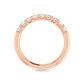14K Rose Gold 1 Ct.Tw. Emerald Shape Lab Grown Diamond Half Way Eternity Band - Additional Clever Gem Image 5
