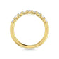 14K Yellow Gold 1 1/3 Ct.Tw. Emerald Shape Lab Grown Diamond Half Way Eternity Band - Additional Clever Gem Image 5