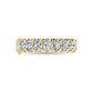 14K Yellow Gold 1 Ct.Tw. Oval Shape Lab Grown Diamond Half Way Eternity Band - Lab Grown Diamond Ring - Alpier Jewelers