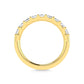 14K Yellow Gold  1 1/3 Ct.Tw. Princess Shape Lab Grown Diamond Half Way Eternity Band - Additional Clever Gem Image 5