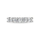 14K White Gold 5/8 Ct.Tw. Round Shape Lab Grown Diamond Half Way Eternity Band - Lab Grown Diamond Ring - Alpier Jewelers