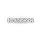 14K White Gold 7/8 Ct.Tw. Round Shape Lab Grown Diamond Half Way Eternity Band - Additional Clever Gem Image 2