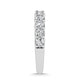 14K White Gold 7/8 Ct.Tw. Round Shape Lab Grown Diamond Half Way Eternity Band - Additional Clever Gem Image 3