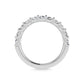 14K White Gold 7/8 Ct.Tw. Round Shape Lab Grown Diamond Half Way Eternity Band - Additional Clever Gem Image 4