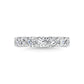 18K White Gold 7/8 Ct.Tw. Round Shape Lab Grown Diamond Half Way Eternity Band - Additional Clever Gem Image 3