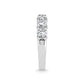 18K White Gold 7/8 Ct.Tw. Round Shape Lab Grown Diamond Half Way Eternity Band - Additional Clever Gem Image 4
