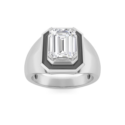 14KW 3ctw F+VS+ Lab Grown Diamond Ring