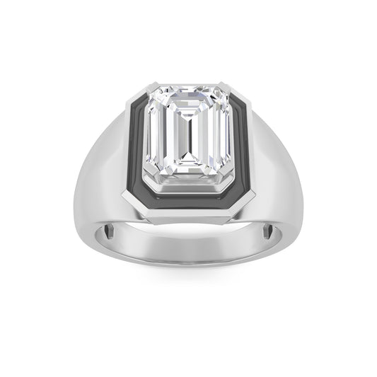 14KW 3ctw F+VS+ Lab Grown Diamond Ring
