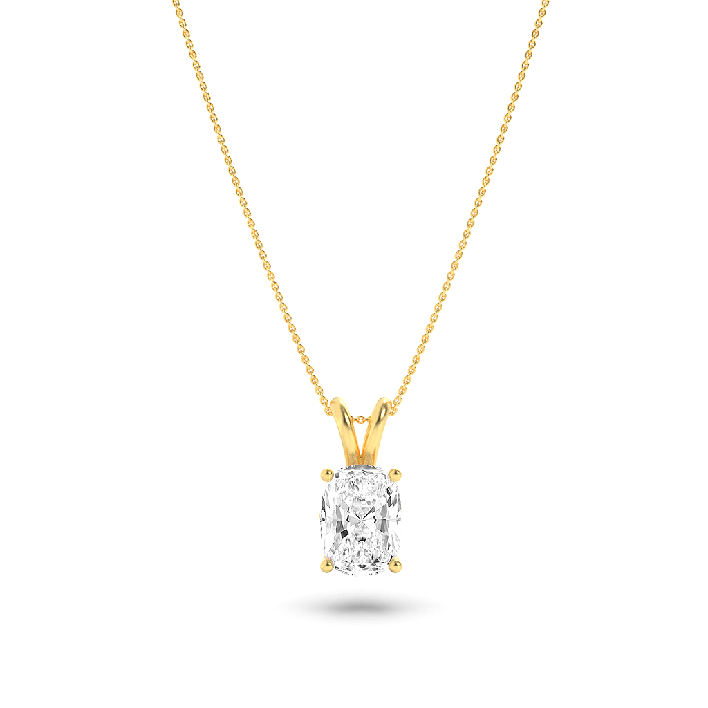 14KY 1ctw F+VS+ Lab Grown Diamond Pendant