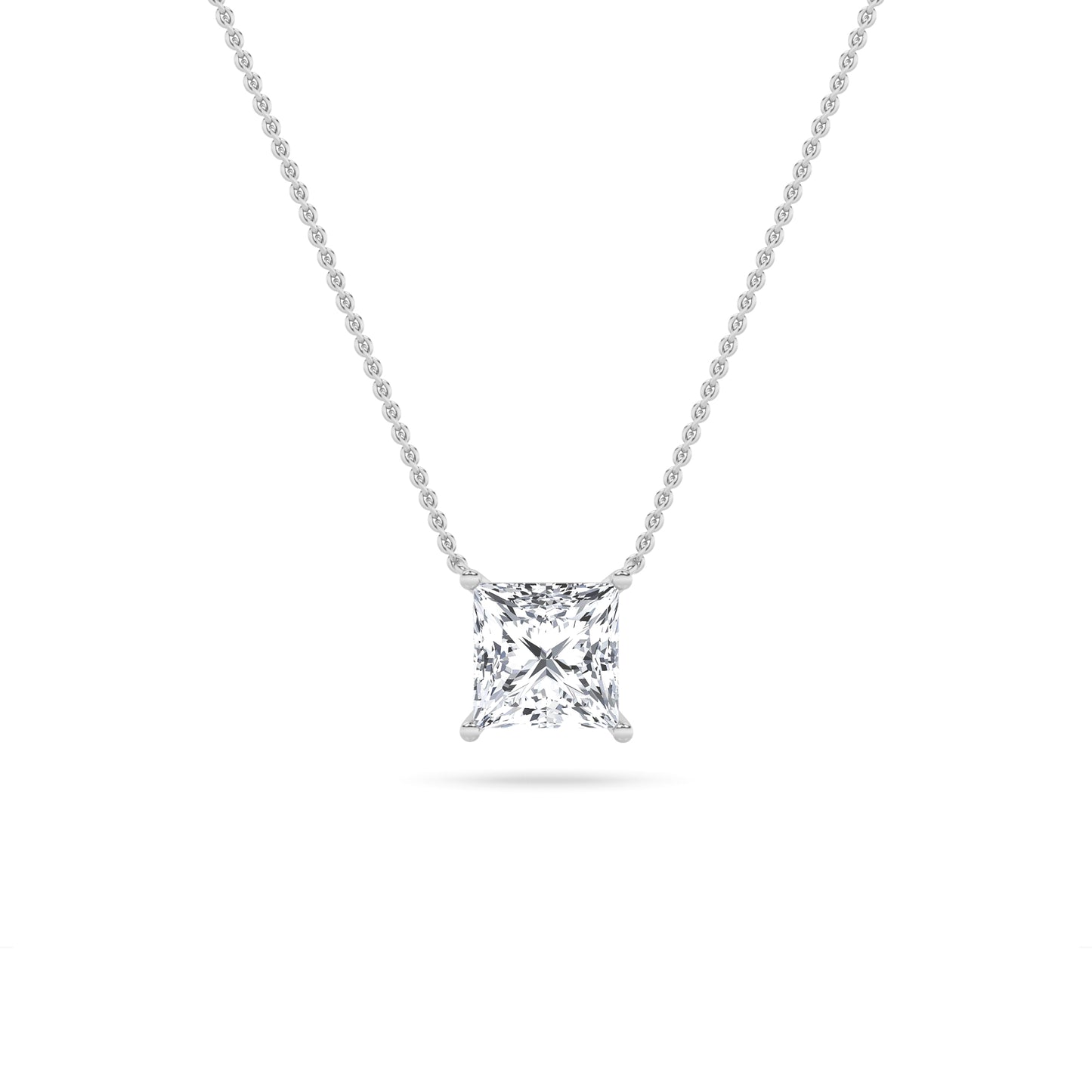 14KW 1ctw F+VS+ Lab Grown Diamond Pendant