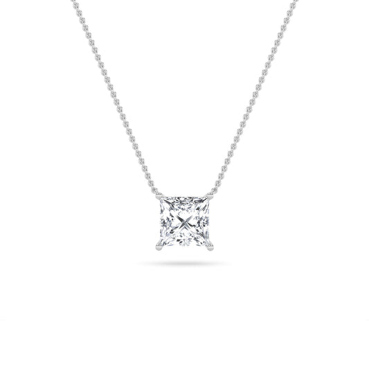 14KW 1ctw F+VS+ Lab Grown Diamond Pendant