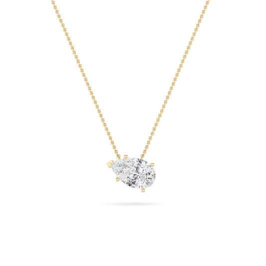 14KY 1ctw F+VS+ Lab Grown Diamond Pendant