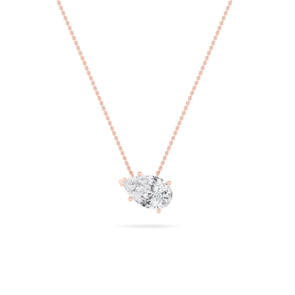 14KR 1.9ctw F+VS+ Lab Grown Diamond Pendant