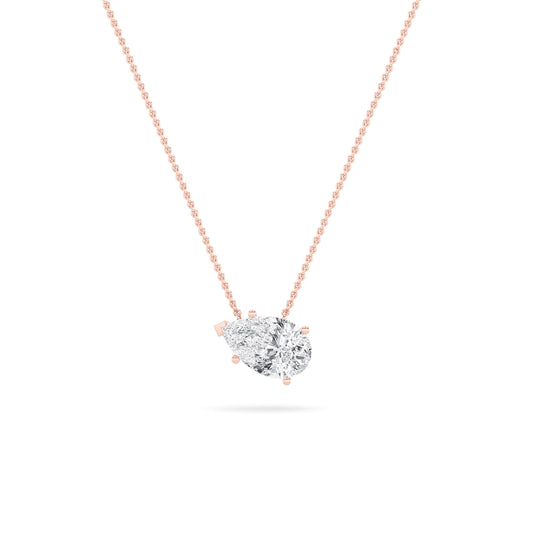 14KR 1.9ctw F+VS+ Lab Grown Diamond Pendant