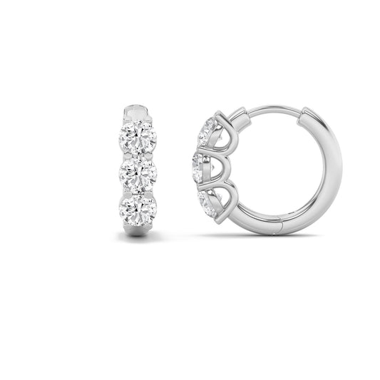 14KW 2ctw F+VS+ Lab Grown Diamond Earrings