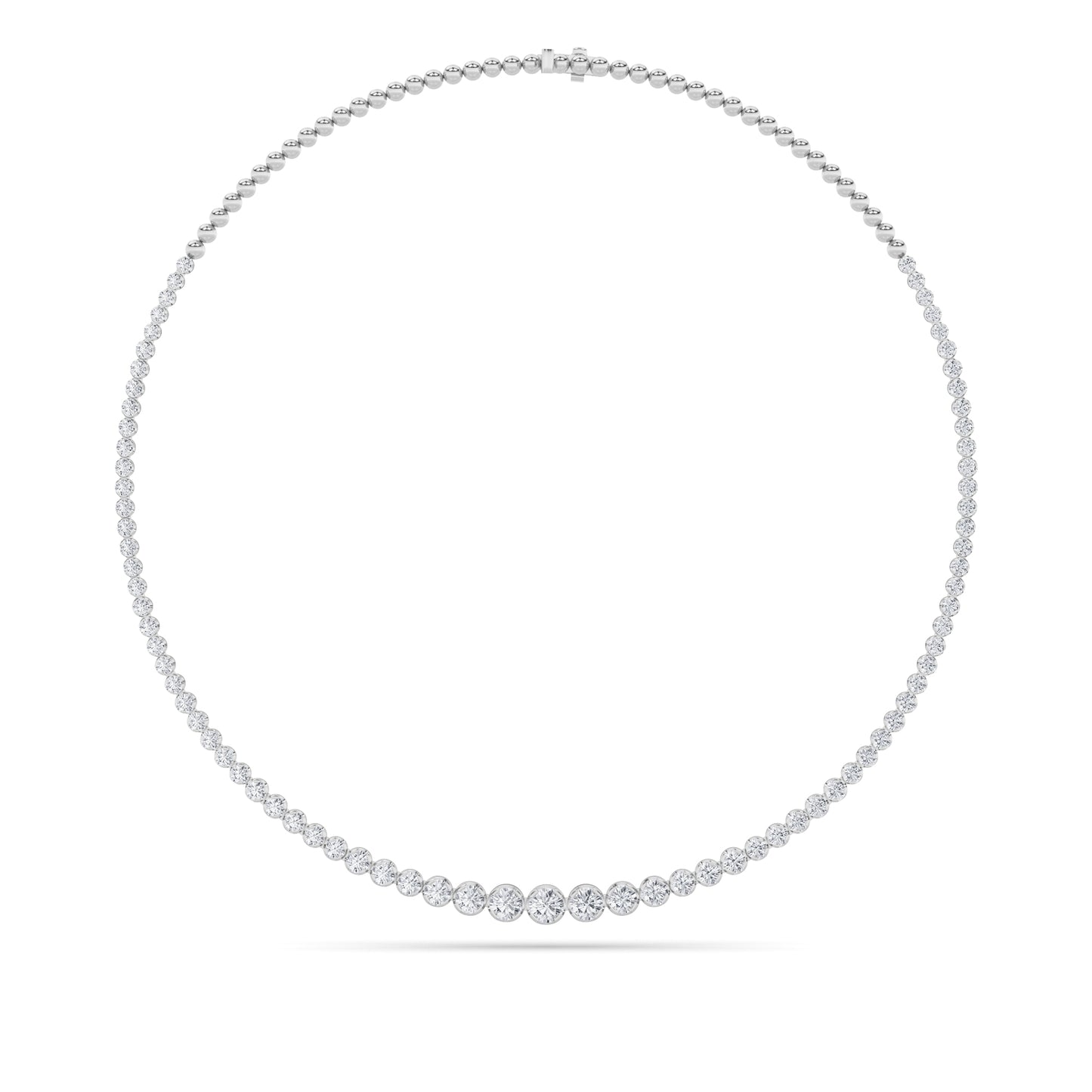 14KW 7ctw F+VS+ Lab Grown Diamond Necklace