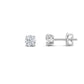 Sterling Silver Sterling 0.38ctw G+VS+ Lab Grown Diamond Earrings