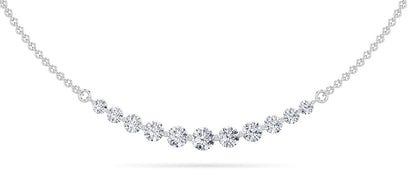 14KW 3ctw F+VS+ Lab Grown Diamond Necklace